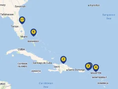 Mapa plavby