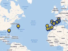 Mapa plavby